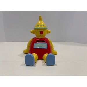 CR Gibson Ceramic Robot Coin Bank Yellow Red Blue 30510 082272I